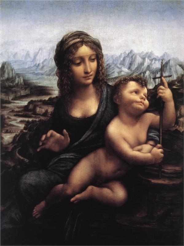 Madonna with the Yarnwinder - Leonardo Da Vinci Painting